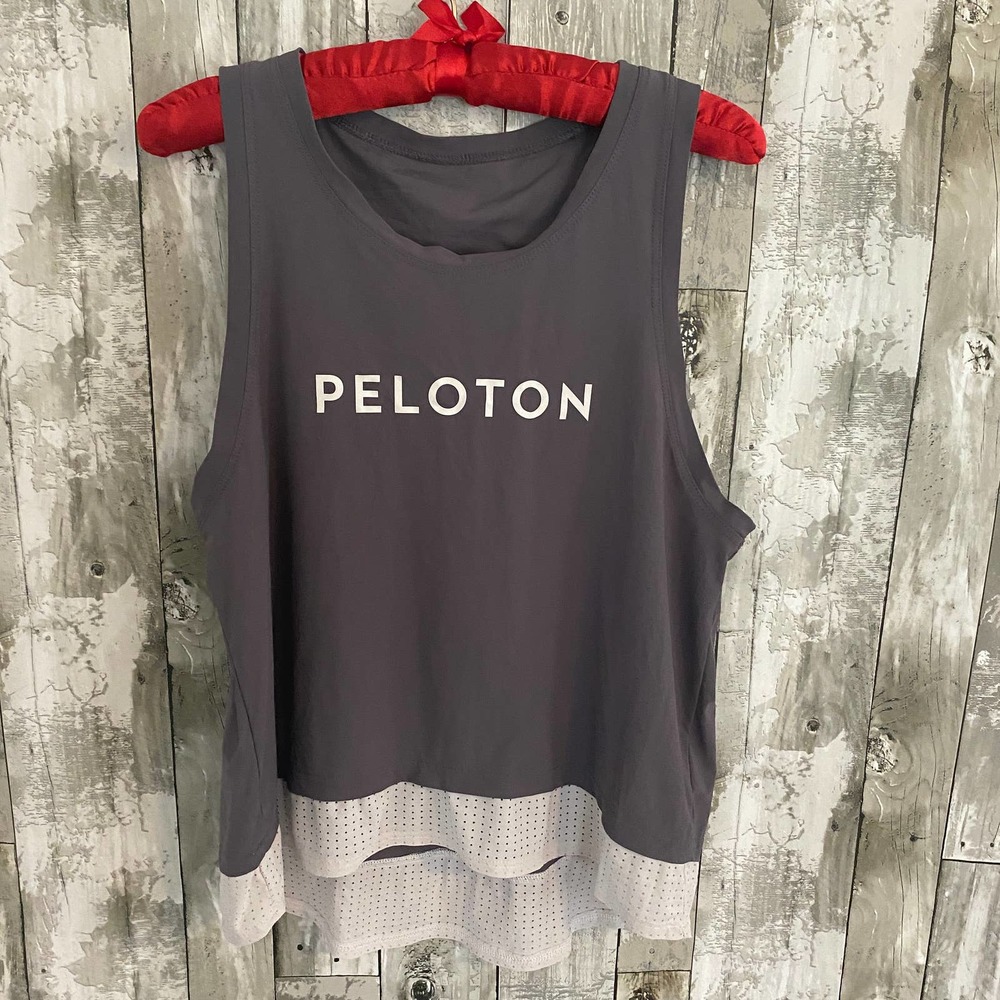 Peloton gray active tank M